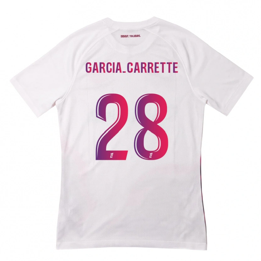 Danxen Dames Hortense Garcia-Carrette #28 Wit Roze Paars Uitshirt Uittenue 2026/27 T-Shirt