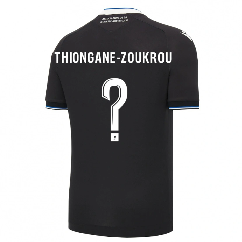 Danxen Dames Ackah-Tidiane Zoukrou #0 Zwart Blauw Wit Uitshirt Uittenue 2026/27 T-Shirt