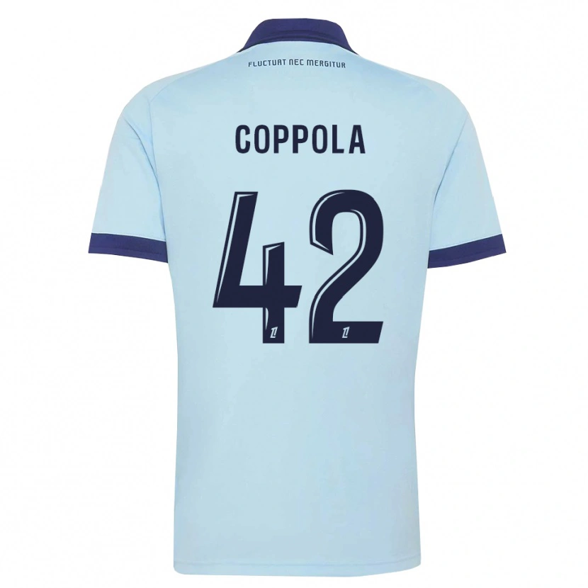 Danxen Dames Diego Coppola #42 Centaurieblauw Zwart Uitshirt Uittenue 2026/27 T-Shirt