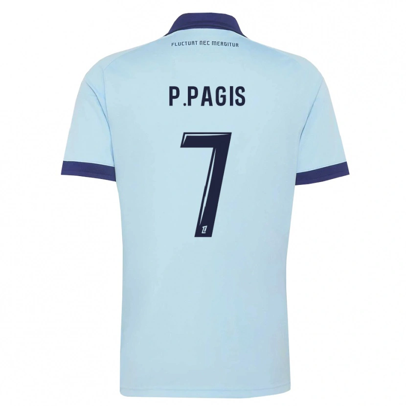 Danxen Dames Pablo Pagis #7 Centaurieblauw Zwart Uitshirt Uittenue 2026/27 T-Shirt