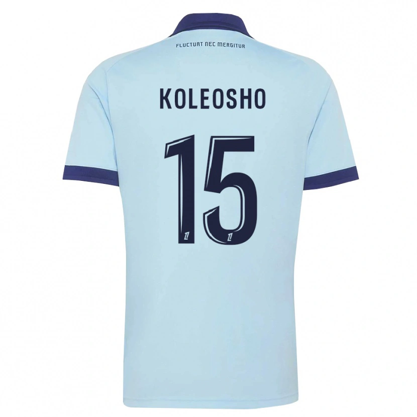 Danxen Dames Luca Koleosho #15 Centaurieblauw Zwart Uitshirt Uittenue 2026/27 T-Shirt