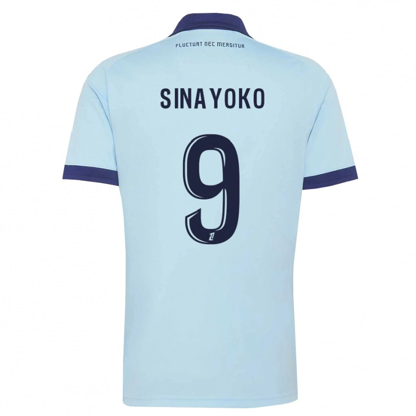 Danxen Dames Lassine Sinayoko #9 Centaurieblauw Zwart Uitshirt Uittenue 2026/27 T-Shirt