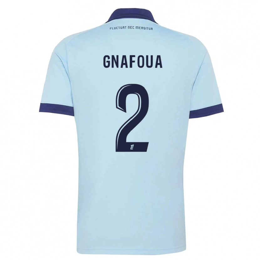 Danxen Dames Isaac Gnafoua #2 Centaurieblauw Zwart Uitshirt Uittenue 2026/27 T-Shirt