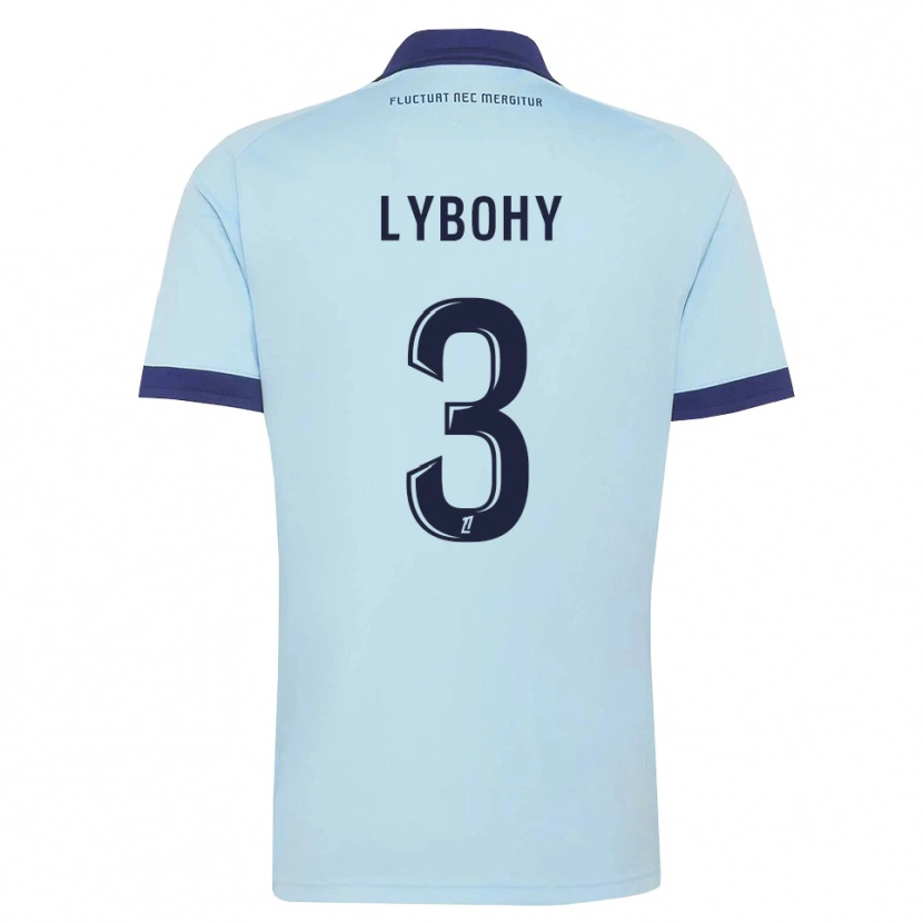 Danxen Dames Kyliann Lybohy #3 Centaurieblauw Zwart Uitshirt Uittenue 2026/27 T-Shirt