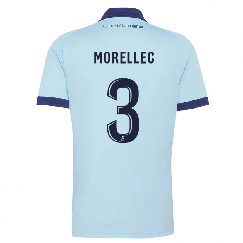Danxen Dames Lucien Morellec #3 Centaurieblauw Zwart Uitshirt Uittenue 2026/27 T-Shirt