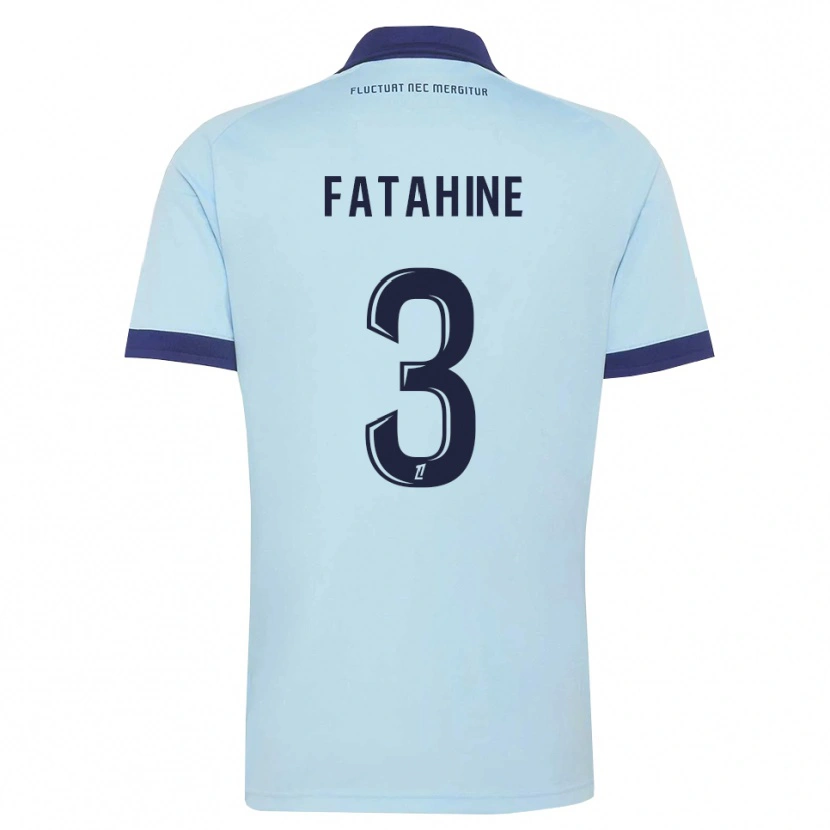 Danxen Dames Anis Fatahine #3 Centaurieblauw Zwart Uitshirt Uittenue 2026/27 T-Shirt