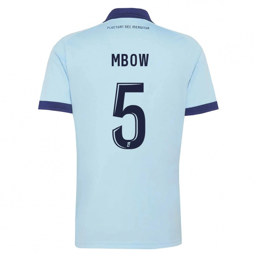 Danxen Dames Moustapha Mbow #5 Centaurieblauw Zwart Uitshirt Uittenue 2026/27 T-Shirt