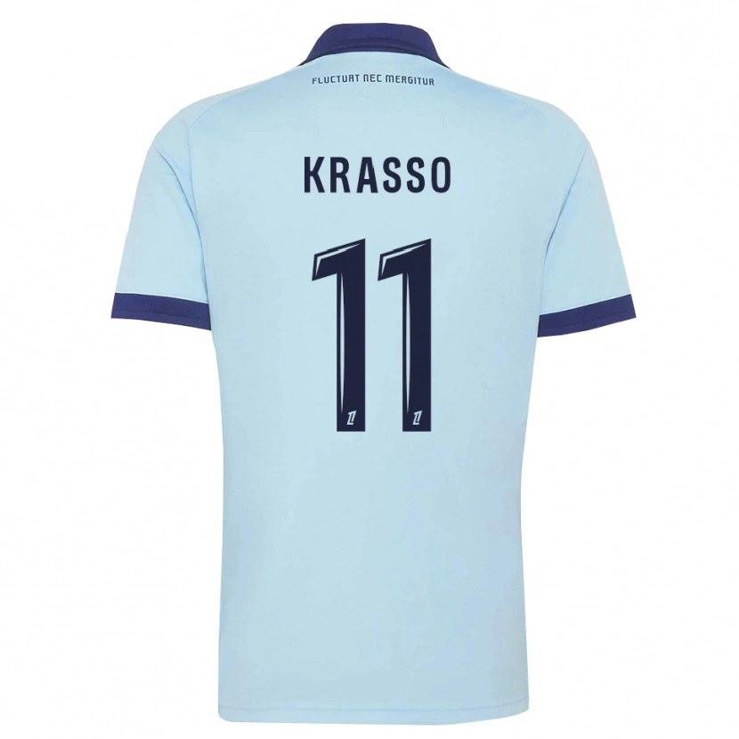 Danxen Dames Jean-Philippe Krasso #11 Centaurieblauw Zwart Uitshirt Uittenue 2026/27 T-Shirt