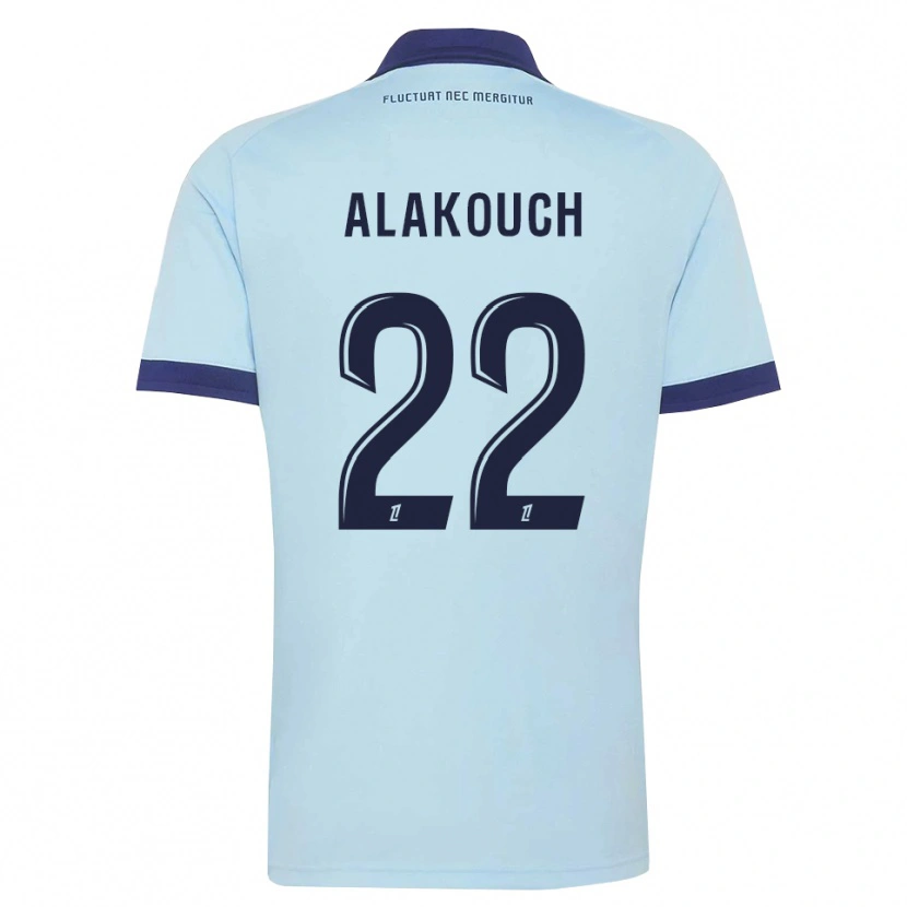 Danxen Dames Sofiane Alakouch #22 Centaurieblauw Zwart Uitshirt Uittenue 2026/27 T-Shirt