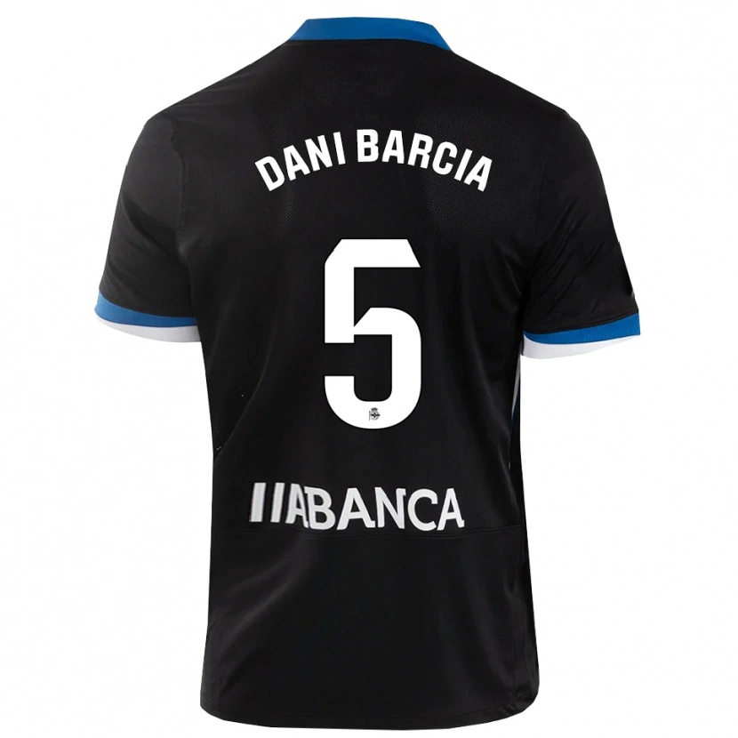 Danxen Dames Dani Barcia #5 Zwart Blauw Wit Uitshirt Uittenue 2026/27 T-Shirt