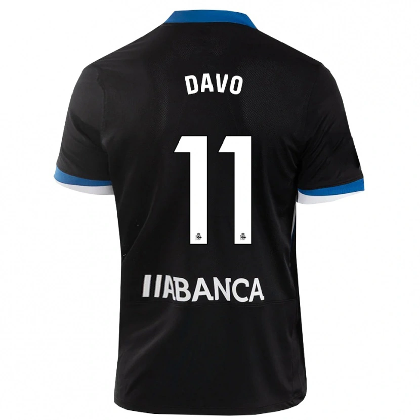 Danxen Dames Davo #11 Zwart Blauw Wit Uitshirt Uittenue 2026/27 T-Shirt
