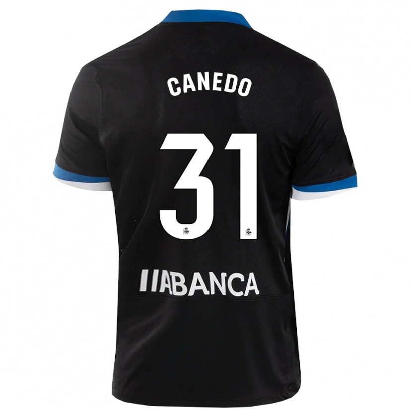 Danxen Dames Damián Canedo #31 Zwart Blauw Wit Uitshirt Uittenue 2026/27 T-Shirt