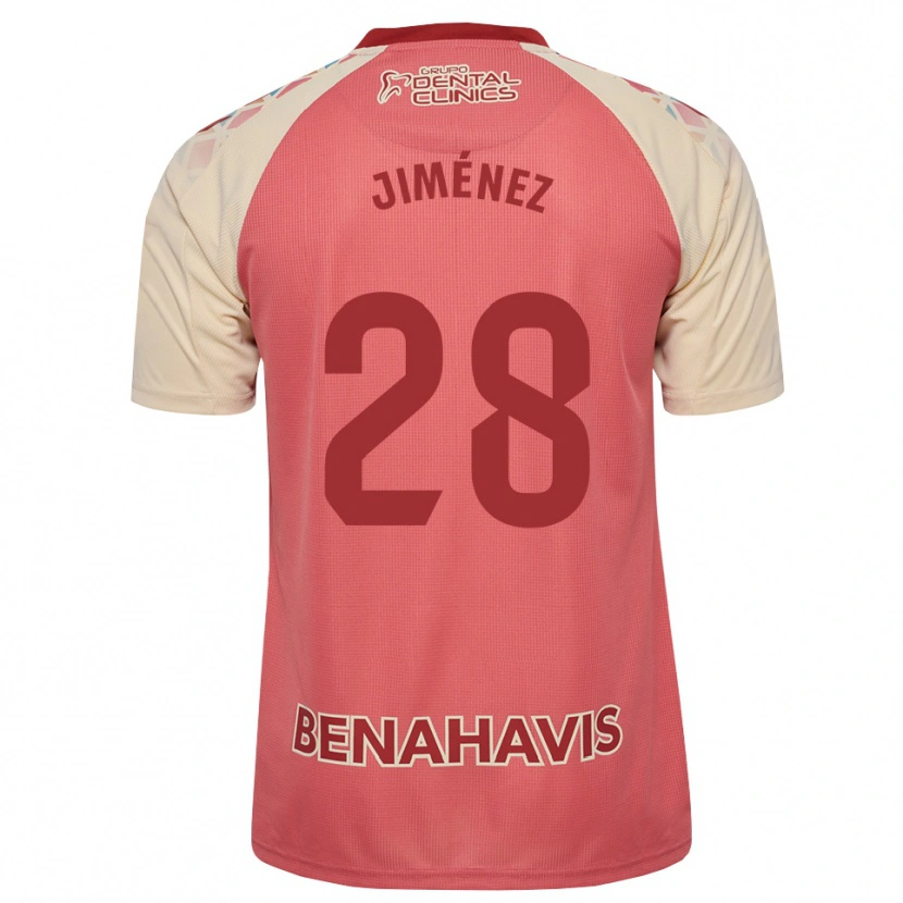 Danxen Dames Alberto Jiménez #28 Lichtroze Rood Blauw Uitshirt Uittenue 2026/27 T-Shirt