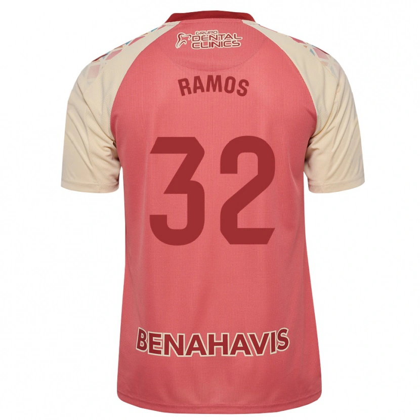 Danxen Dames Salva Ramos #32 Lichtroze Rood Blauw Uitshirt Uittenue 2026/27 T-Shirt