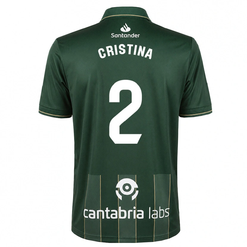 Danxen Dames Cristina Muñoz García #2 Donker Leigrijs Wit Uitshirt Uittenue 2026/27 T-Shirt