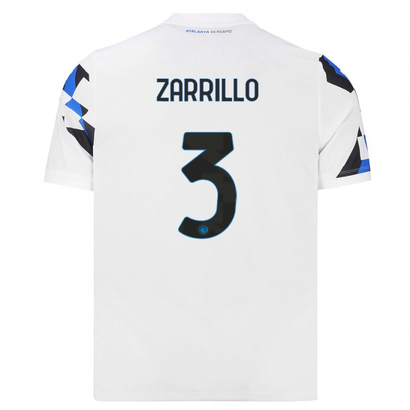 Danxen Dames Antonio Zarrillo #3 Wit Rood Blauw Uitshirt Uittenue 2026/27 T-Shirt