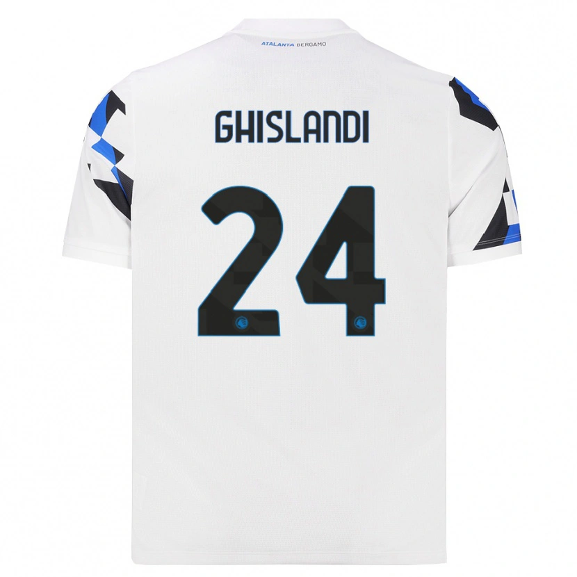 Danxen Dames Davide Ghislandi #24 Wit Rood Blauw Uitshirt Uittenue 2026/27 T-Shirt