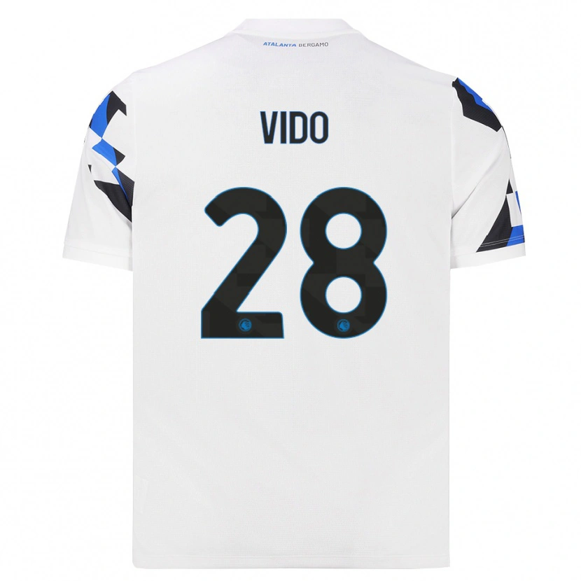 Danxen Dames Luca Vido #28 Wit Rood Blauw Uitshirt Uittenue 2026/27 T-Shirt