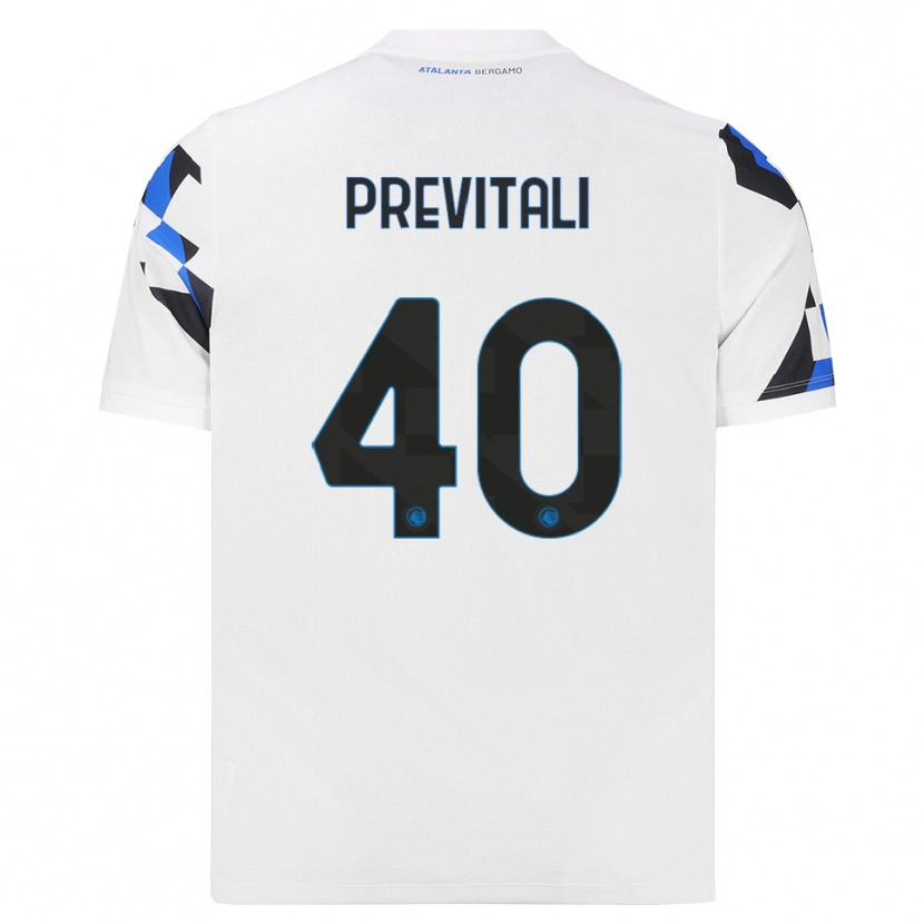 Danxen Dames Cristian Previtali #40 Wit Rood Blauw Uitshirt Uittenue 2026/27 T-Shirt