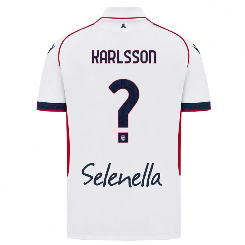 Danxen Dames Jesper Karlsson #0 Wit Rood Koninklijk Blauw Uitshirt Uittenue 2026/27 T-Shirt