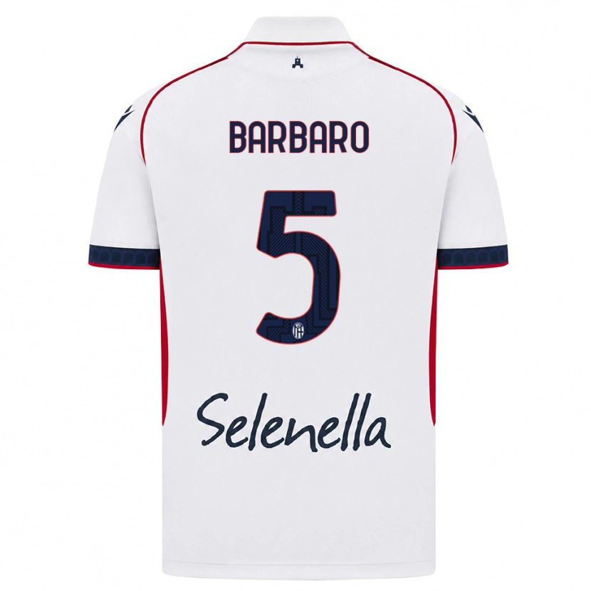 Danxen Dames Elia Barbaro #5 Wit Rood Koninklijk Blauw Uitshirt Uittenue 2026/27 T-Shirt