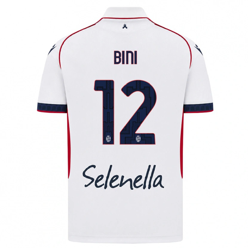 Danxen Dames Cesare Bini #12 Wit Rood Koninklijk Blauw Uitshirt Uittenue 2026/27 T-Shirt