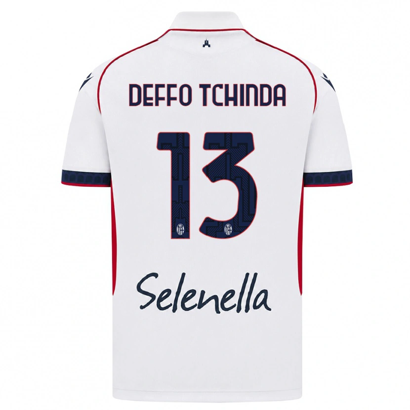 Danxen Dames Owen Deffo Tchinda #13 Wit Rood Koninklijk Blauw Uitshirt Uittenue 2026/27 T-Shirt