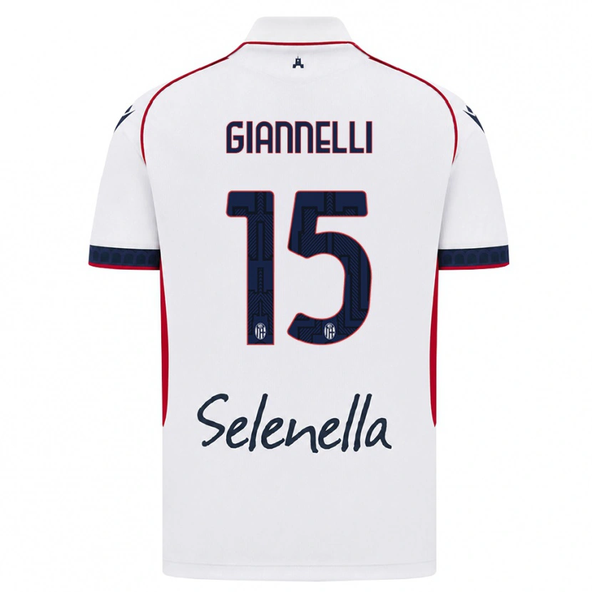 Danxen Dames Davide Giannelli #15 Wit Rood Koninklijk Blauw Uitshirt Uittenue 2026/27 T-Shirt