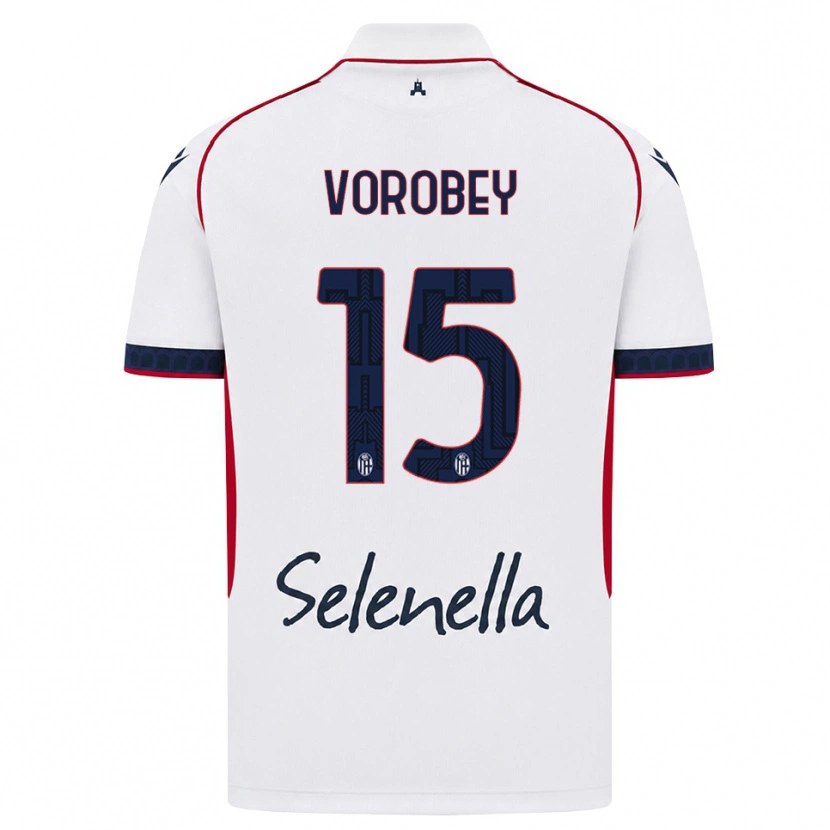 Danxen Dames Maksym Vorobey #15 Wit Rood Koninklijk Blauw Uitshirt Uittenue 2026/27 T-Shirt