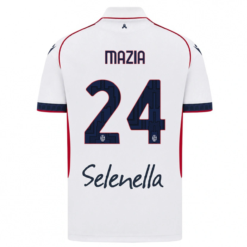 Danxen Dames Andrea Mazia #24 Wit Rood Koninklijk Blauw Uitshirt Uittenue 2026/27 T-Shirt