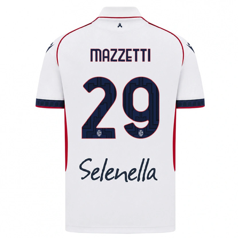 Danxen Dames Gabriele Mazzetti #29 Wit Rood Koninklijk Blauw Uitshirt Uittenue 2026/27 T-Shirt