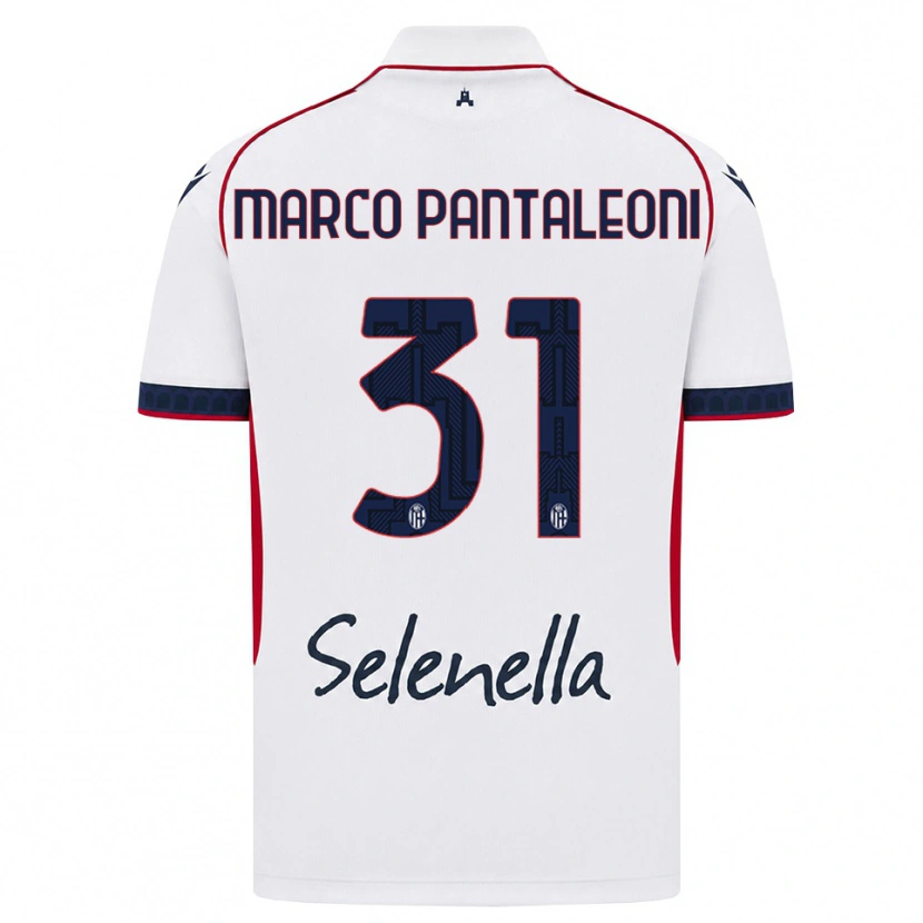 Danxen Dames Gian Marco Pantaleoni #31 Wit Rood Koninklijk Blauw Uitshirt Uittenue 2026/27 T-Shirt
