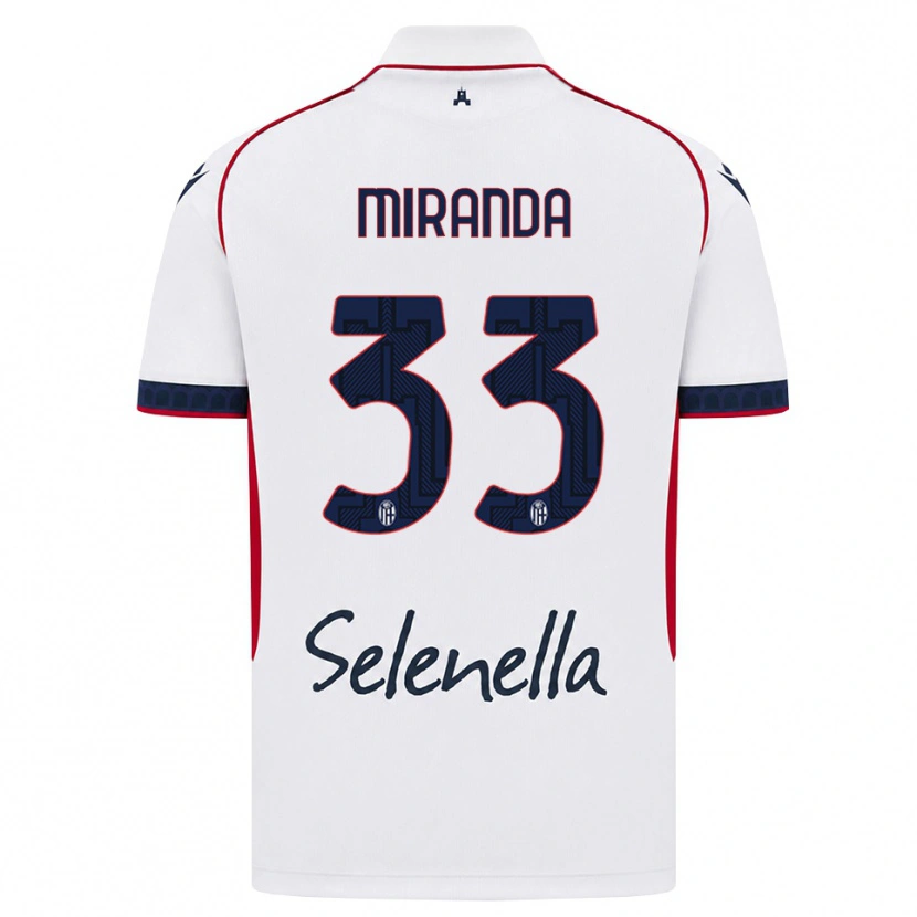Danxen Dames Juan Miranda #33 Wit Rood Koninklijk Blauw Uitshirt Uittenue 2026/27 T-Shirt