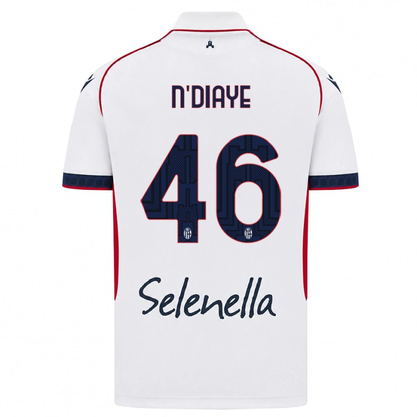 Danxen Dames Antoine N'diaye #46 Wit Rood Koninklijk Blauw Uitshirt Uittenue 2026/27 T-Shirt