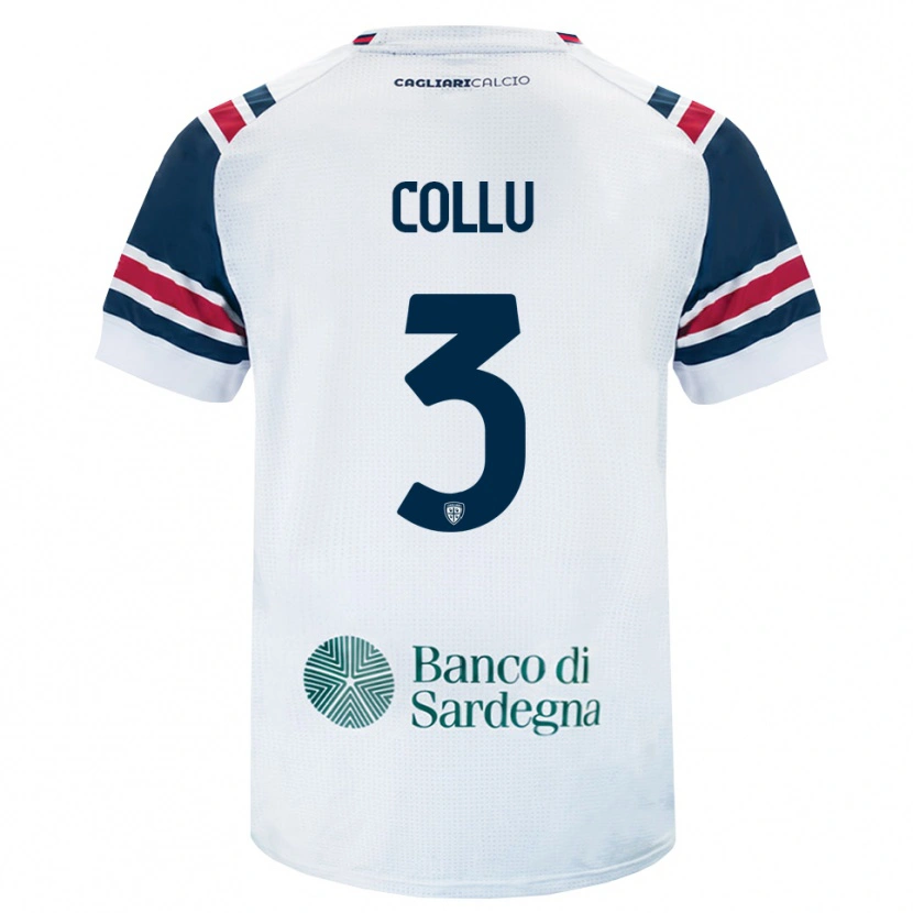 Danxen Dames Davide Collu #3 Wit Rood Groen Uitshirt Uittenue 2026/27 T-Shirt
