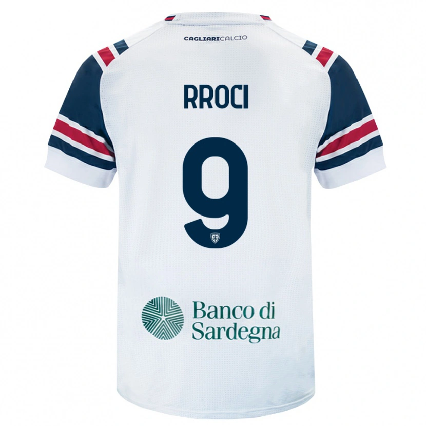 Danxen Dames Kevin Rroci #9 Wit Rood Groen Uitshirt Uittenue 2026/27 T-Shirt
