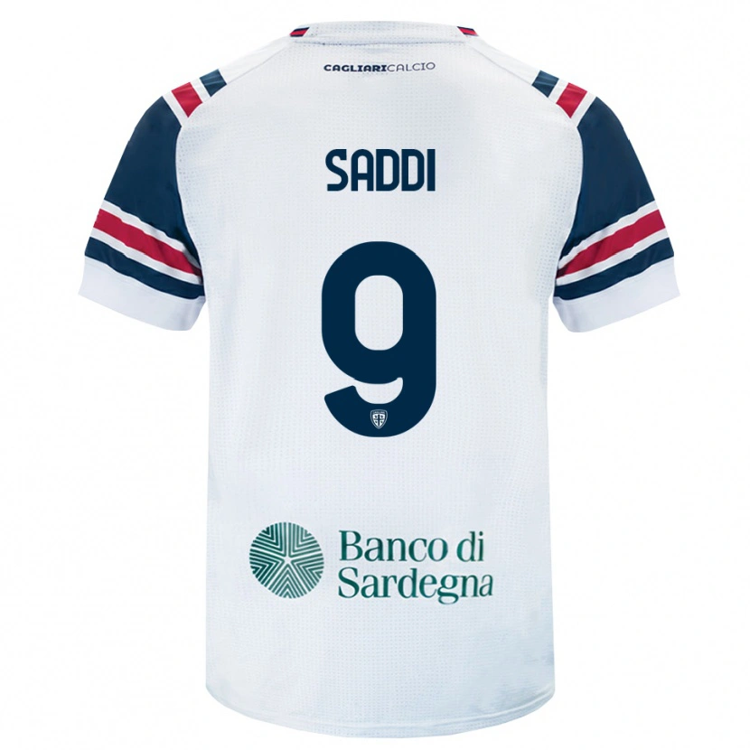 Danxen Dames Gianluca Saddi #9 Wit Rood Groen Uitshirt Uittenue 2026/27 T-Shirt