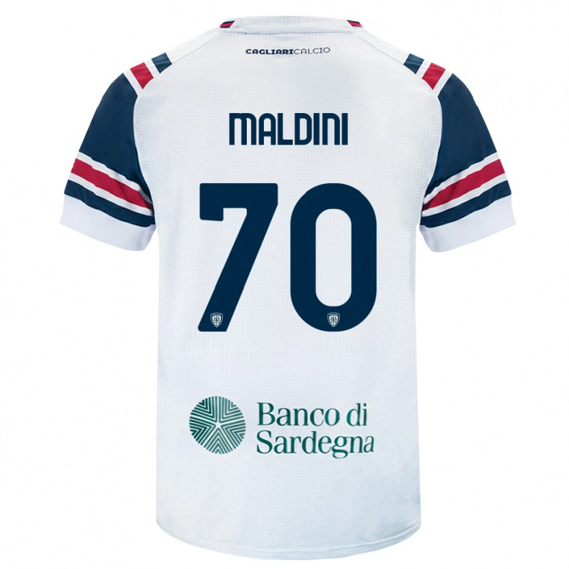 Danxen Dames Daniel Maldini #70 Wit Rood Groen Uitshirt Uittenue 2026/27 T-Shirt