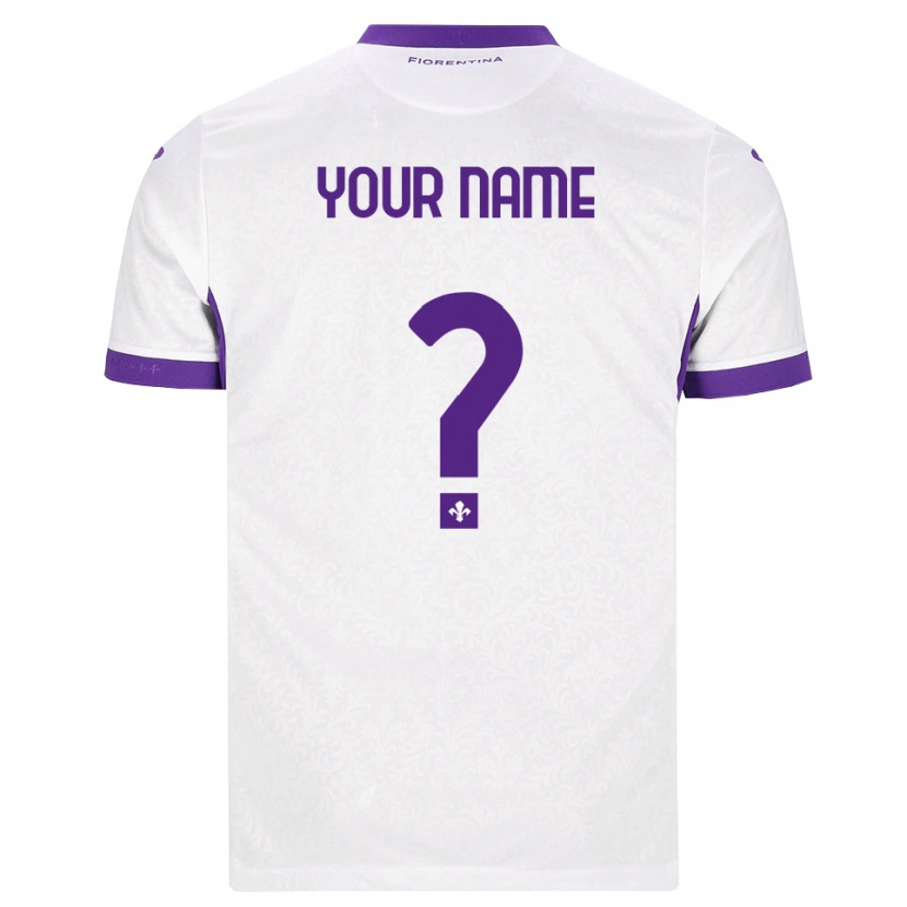 Danxen Dames Uw Naam #0 Wit Paars Uitshirt Uittenue 2026/27 T-Shirt