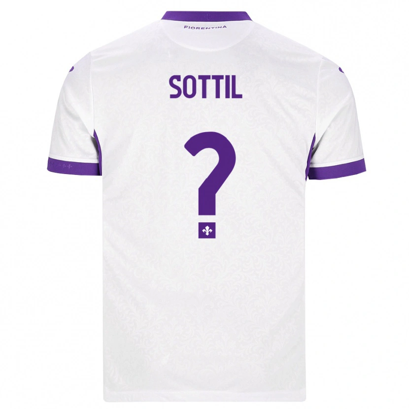 Danxen Dames Riccardo Sottil #0 Wit Paars Uitshirt Uittenue 2026/27 T-Shirt