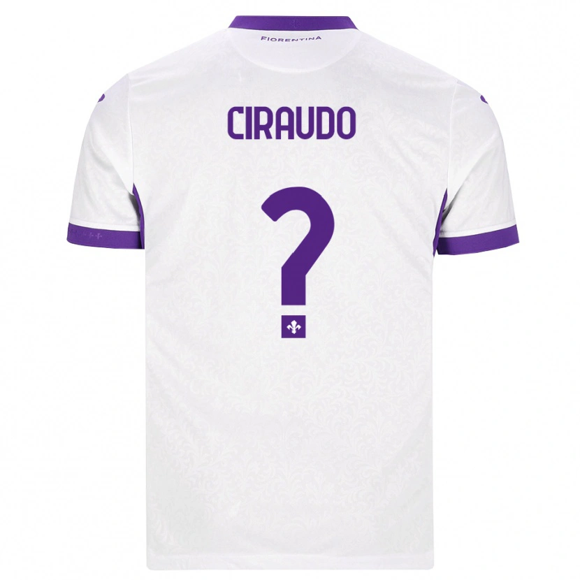 Danxen Dames Alessio Ciraudo #0 Wit Paars Uitshirt Uittenue 2026/27 T-Shirt