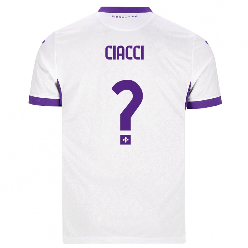 Danxen Dames Niccolò Ciacci #0 Wit Paars Uitshirt Uittenue 2026/27 T-Shirt