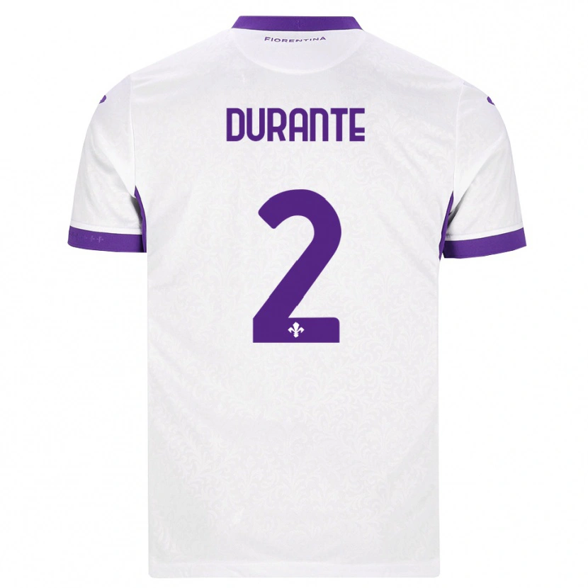 Danxen Dames Francesca Durante #2 Wit Paars Uitshirt Uittenue 2026/27 T-Shirt