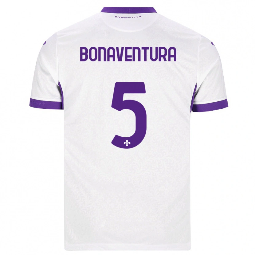 Danxen Dames Giacomo Bonaventura #5 Wit Paars Uitshirt Uittenue 2026/27 T-Shirt