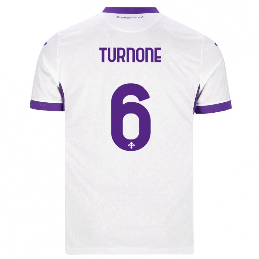 Danxen Dames Niccolò Turnone #6 Wit Paars Uitshirt Uittenue 2026/27 T-Shirt
