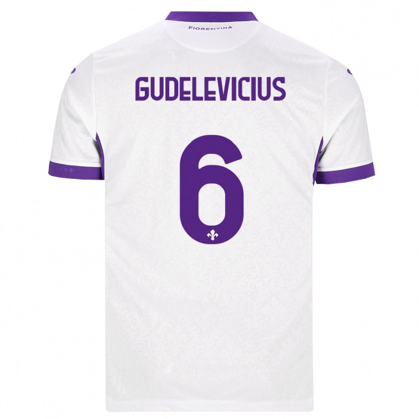 Danxen Dames Ernestas Gudelevicius #6 Wit Paars Uitshirt Uittenue 2026/27 T-Shirt