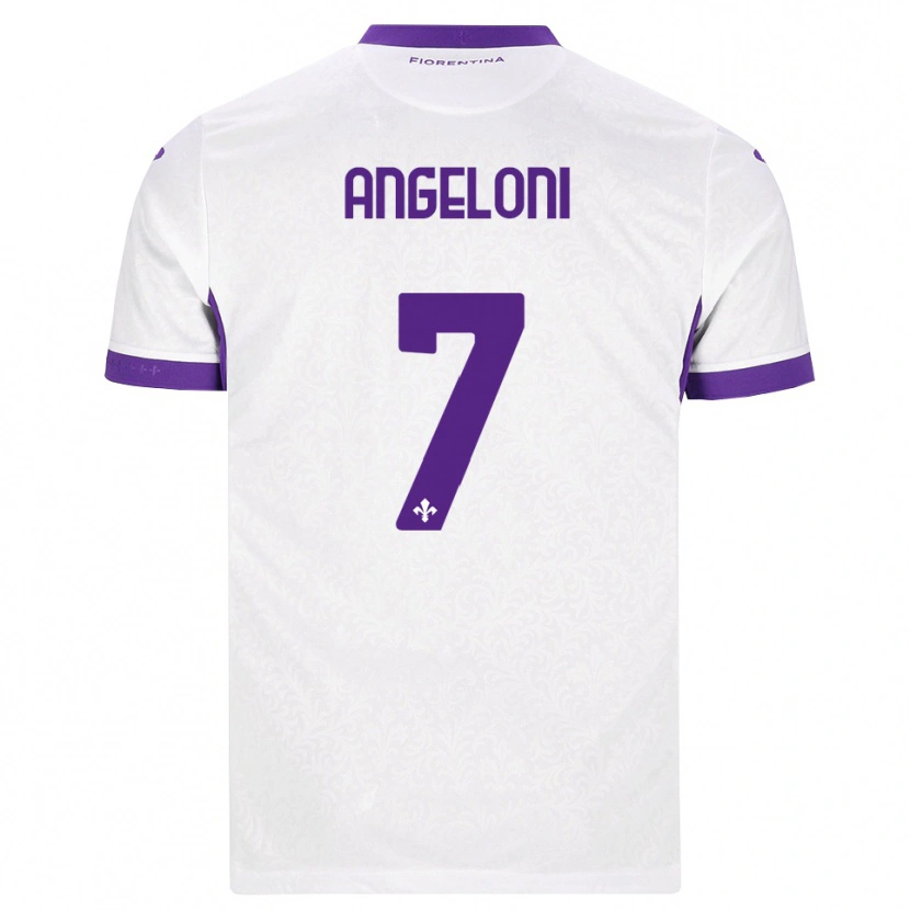 Danxen Dames Alberto Angeloni #7 Wit Paars Uitshirt Uittenue 2026/27 T-Shirt