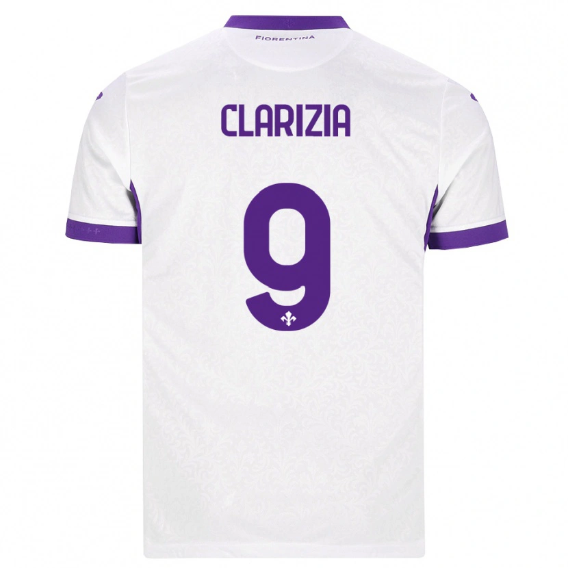 Danxen Dames Leonardo Clarizia #9 Wit Paars Uitshirt Uittenue 2026/27 T-Shirt