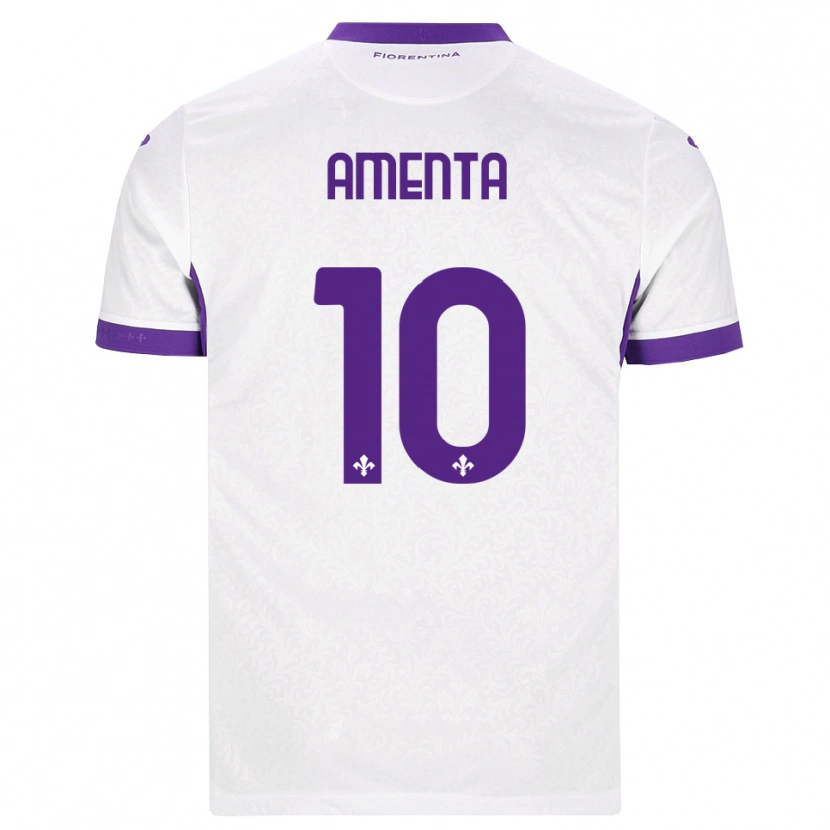 Danxen Dames Francesco Amenta #10 Wit Paars Uitshirt Uittenue 2026/27 T-Shirt