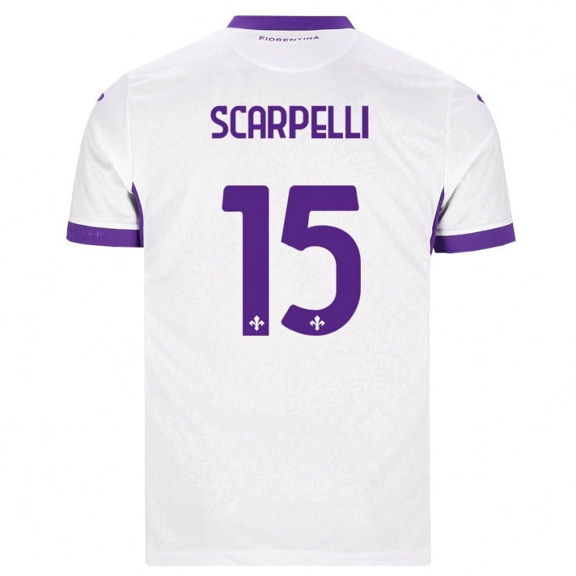 Danxen Dames Diego Scarpelli #15 Wit Paars Uitshirt Uittenue 2026/27 T-Shirt